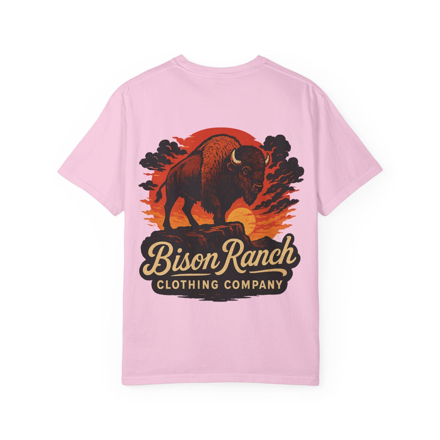 Sunset Bison Short Sleeve Tee