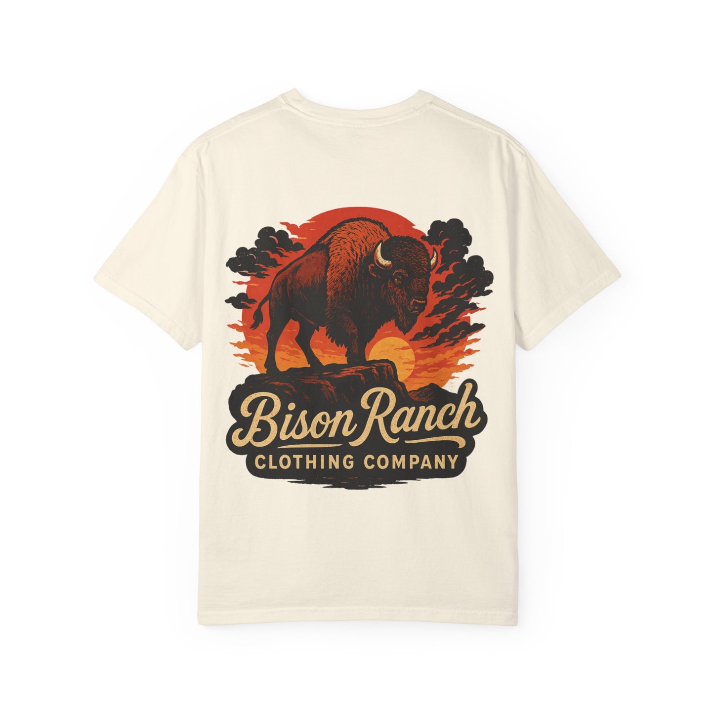Sunset Bison Short Sleeve Tee