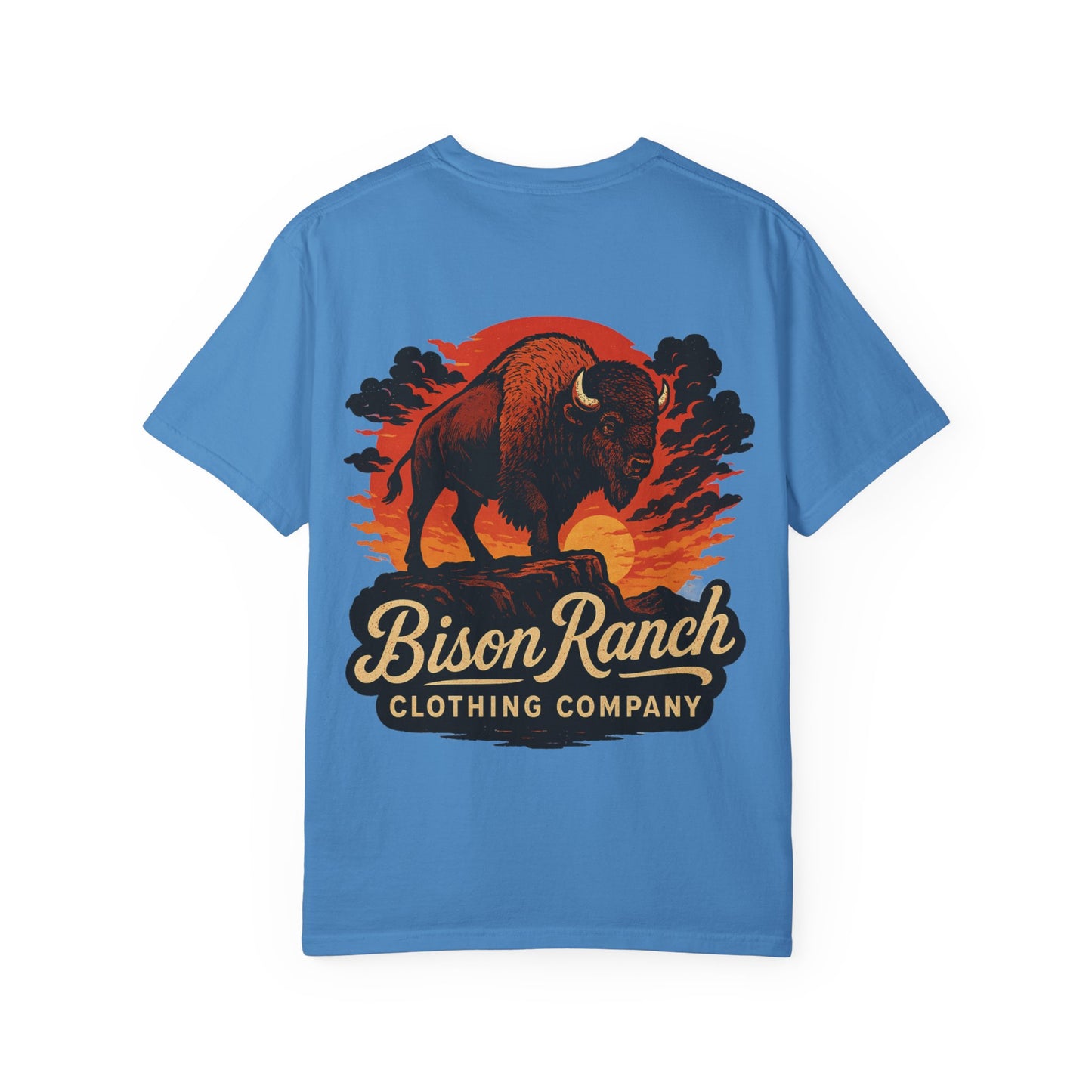 Sunset Bison Short Sleeve Tee