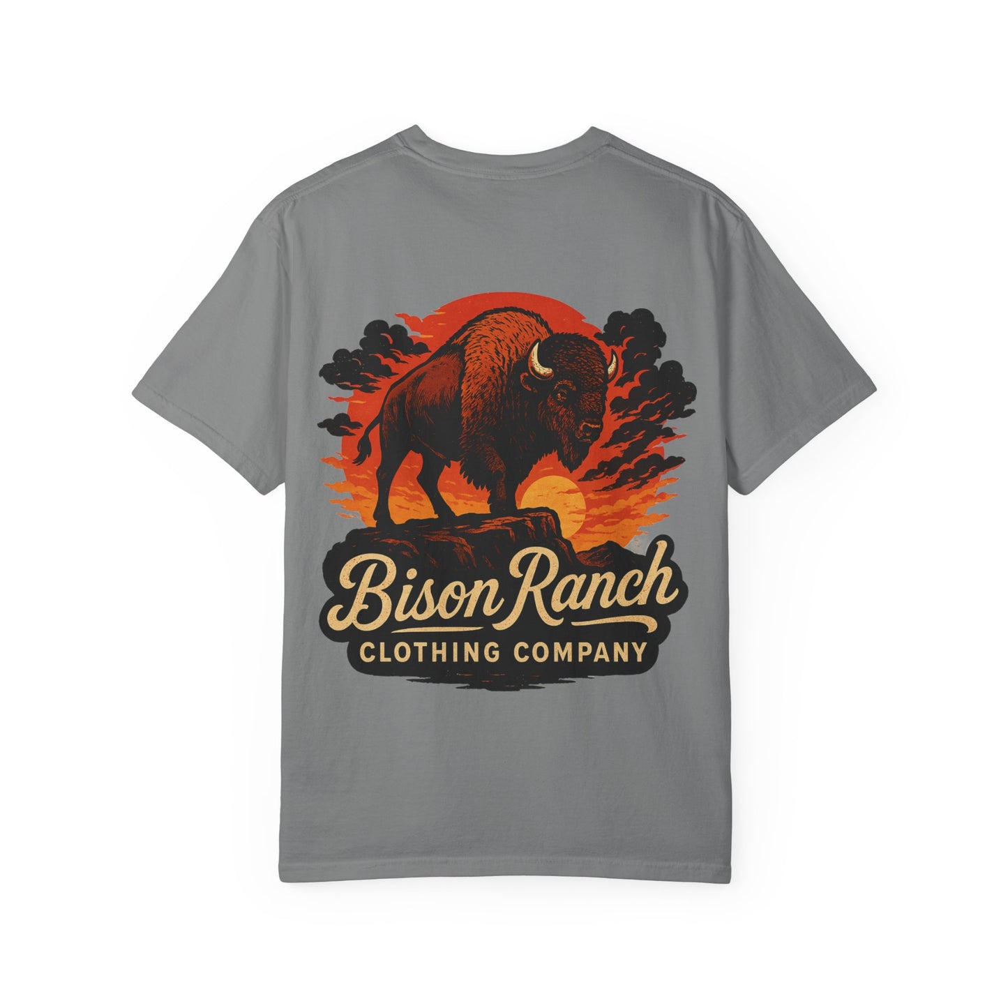 Sunset Bison Short Sleeve Tee
