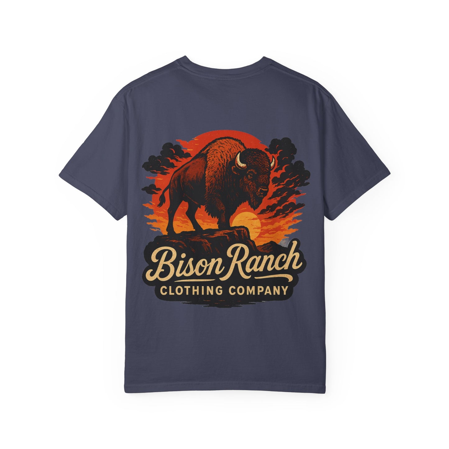 Sunset Bison Short Sleeve Tee