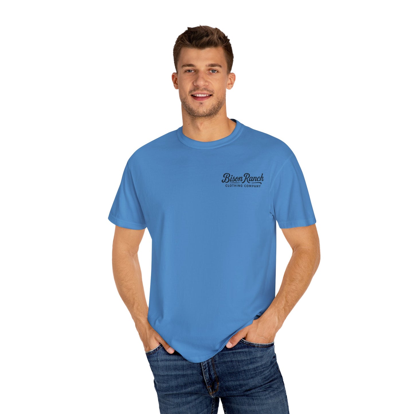 Sunset Bison Short Sleeve Tee