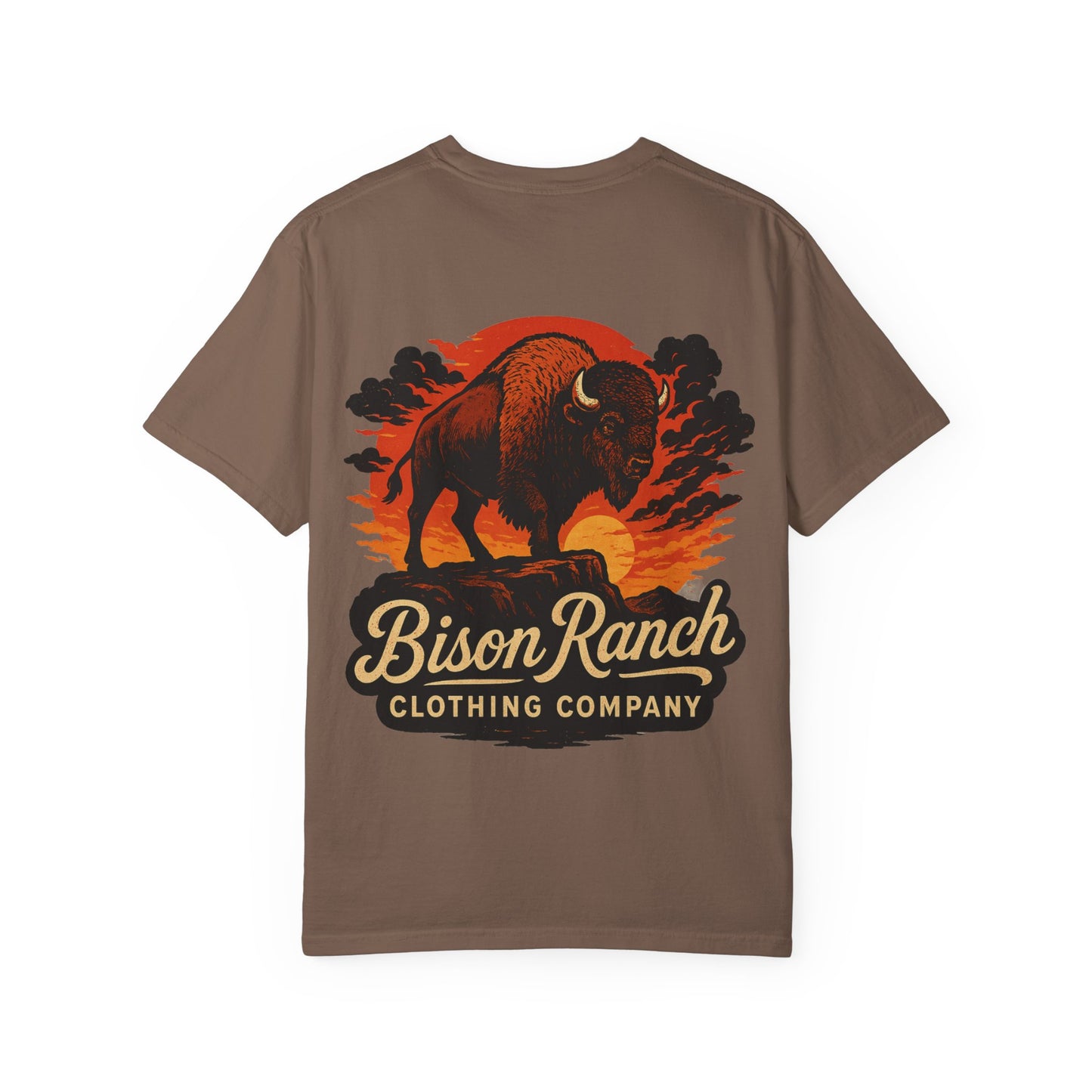 Sunset Bison Short Sleeve Tee