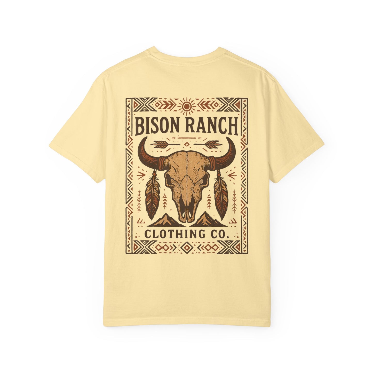 Native Bison Skull Short Sleeve Tee