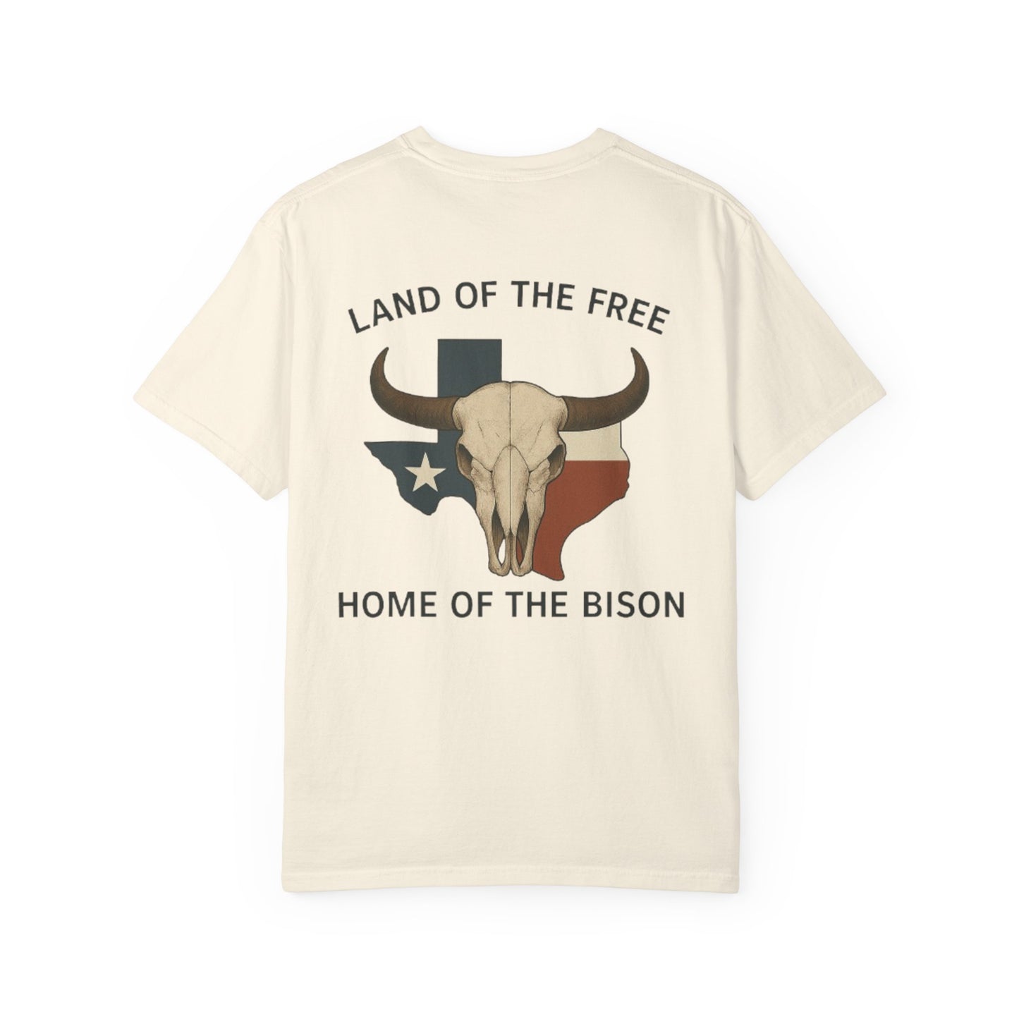 Texan Bison Skull Short Sleeve Tee