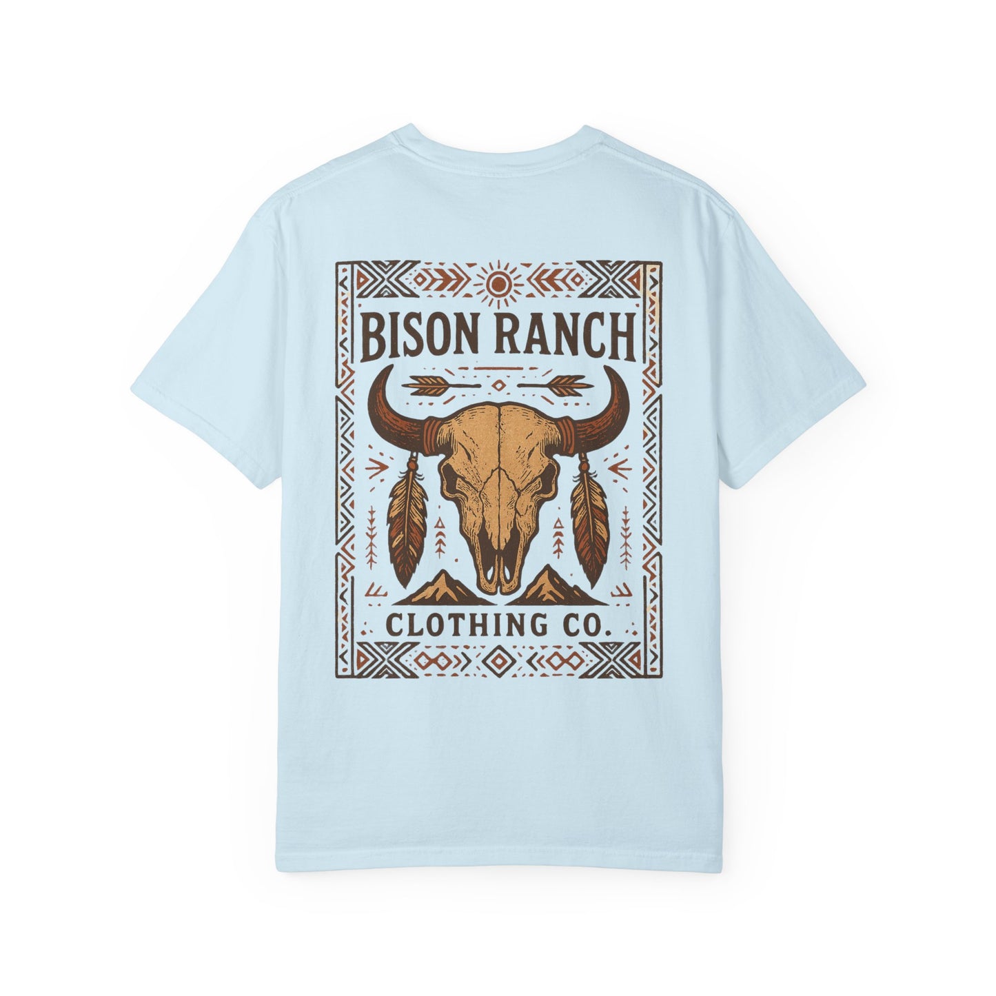 Native Bison Skull Short Sleeve Tee