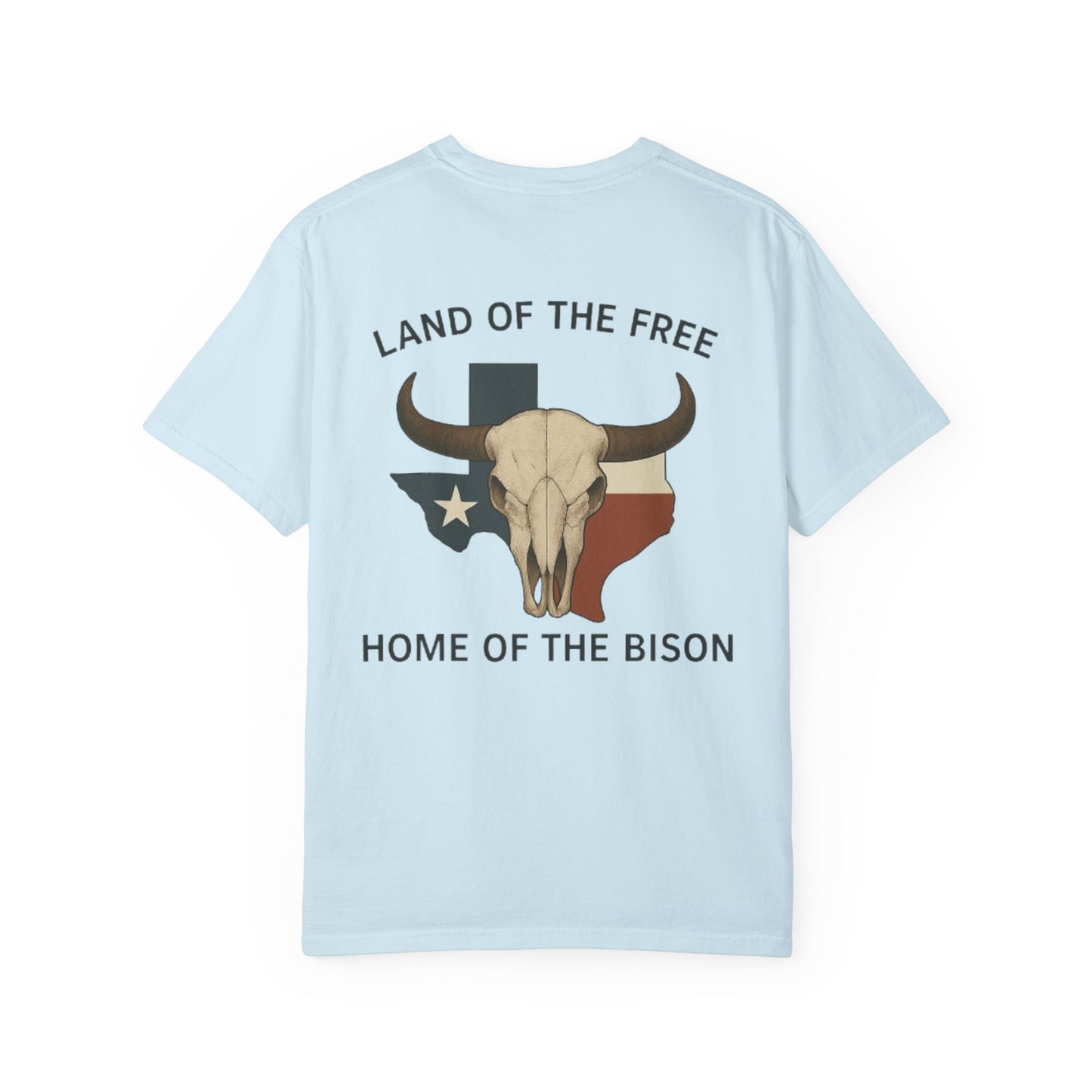 Texan Bison Skull Short Sleeve Tee