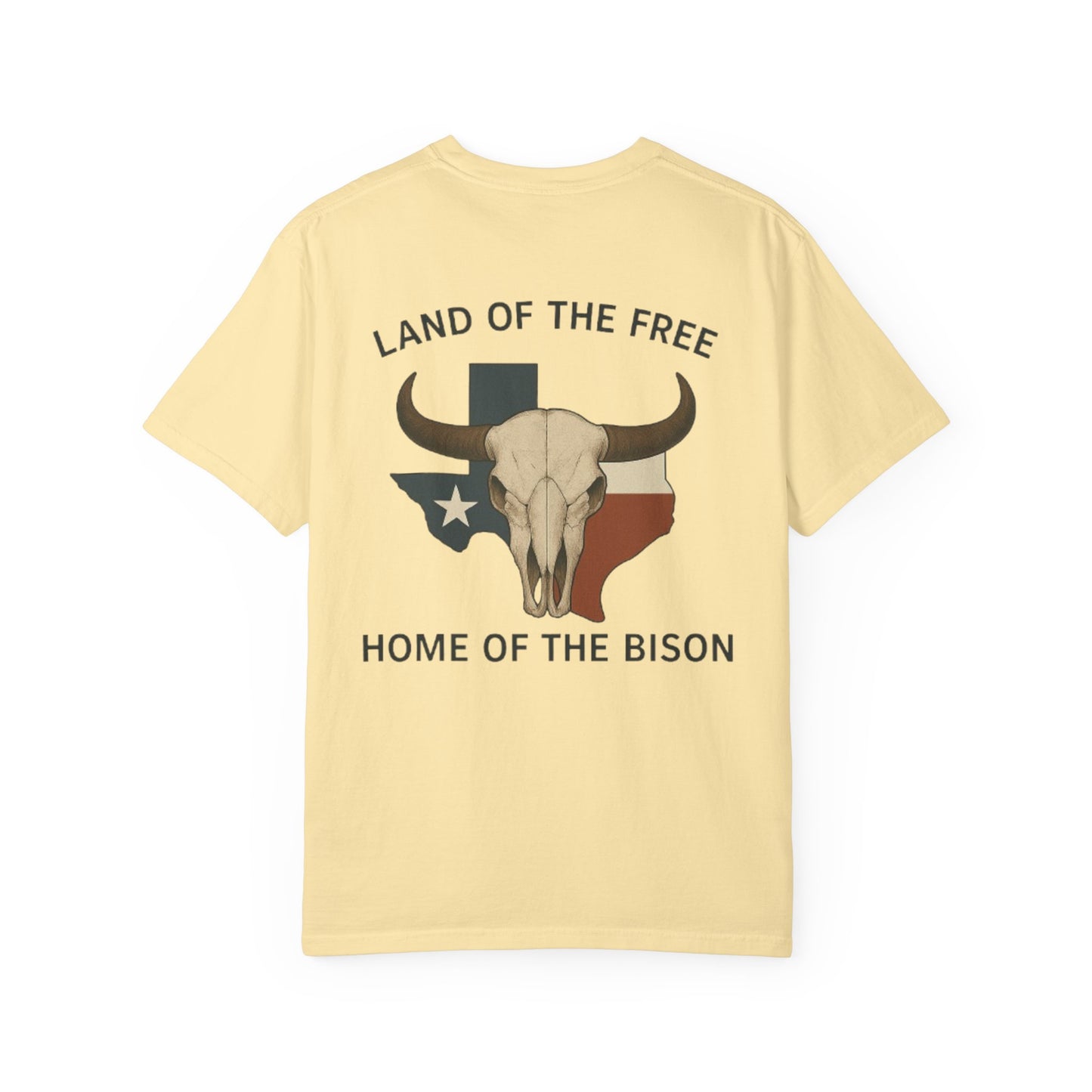 Texan Bison Skull Short Sleeve Tee