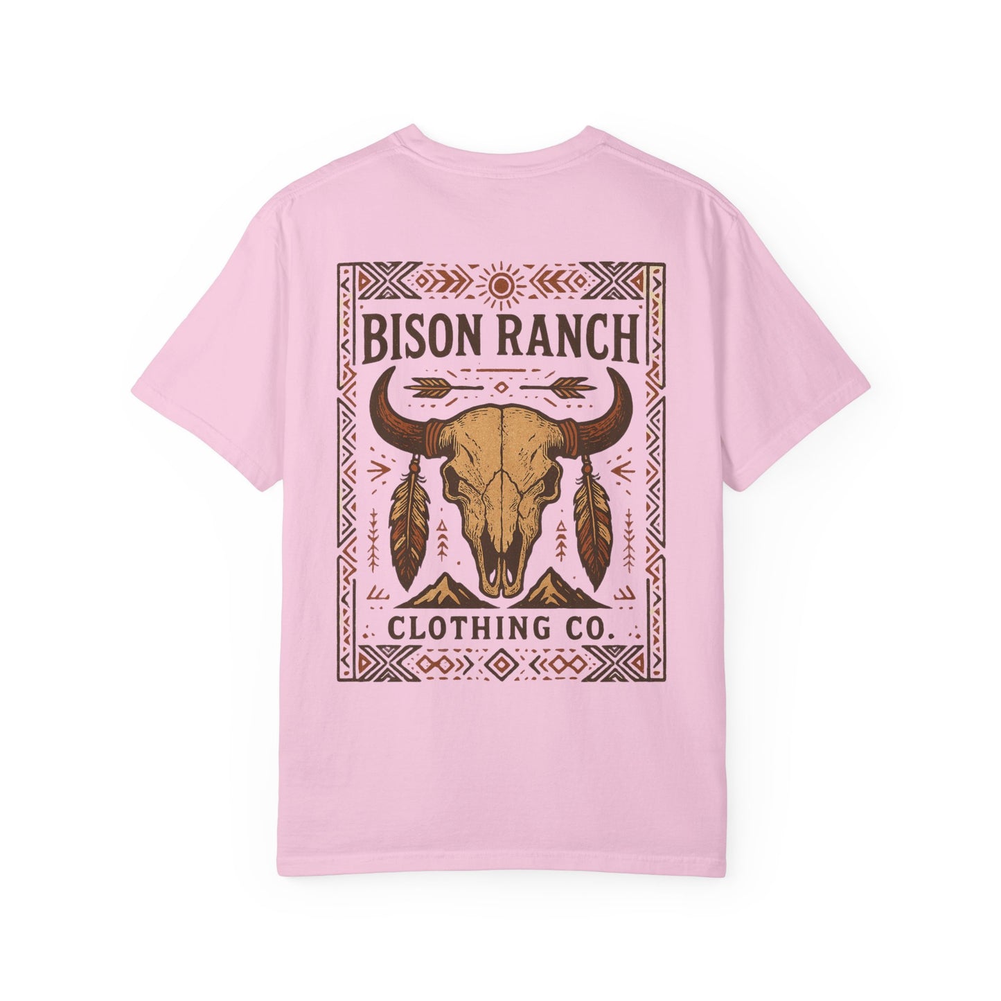Native Bison Skull Short Sleeve Tee