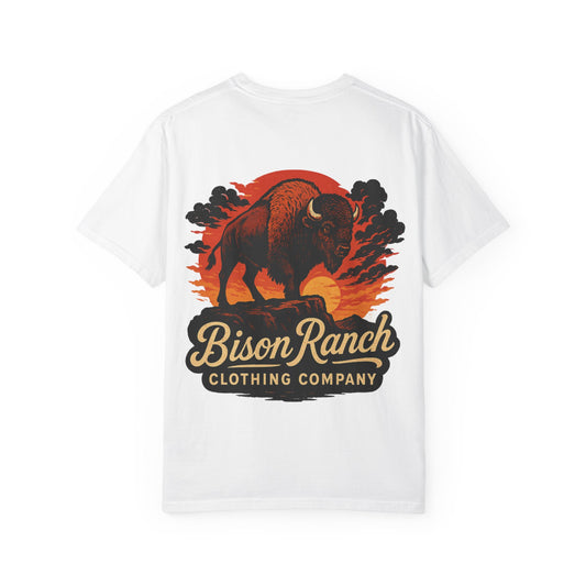 Sunset Bison Short Sleeve Tee