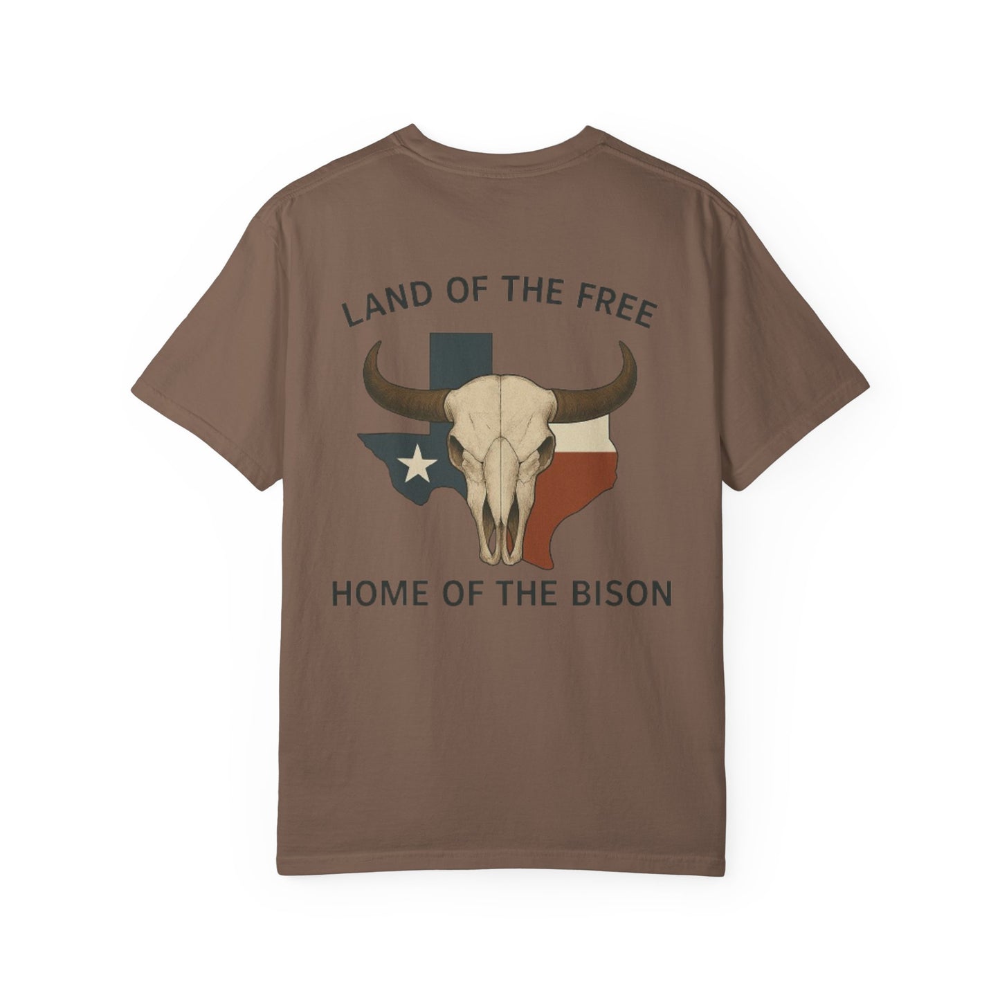 Texan Bison Skull Short Sleeve Tee
