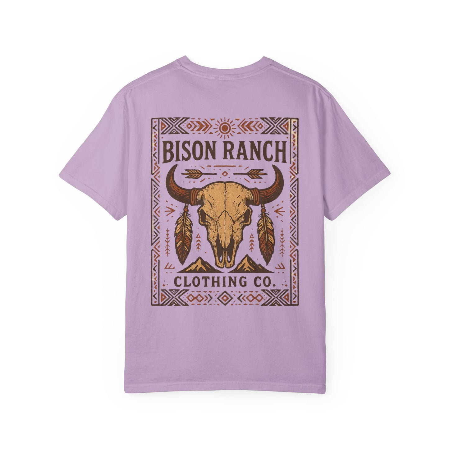 Native Bison Skull Short Sleeve Tee