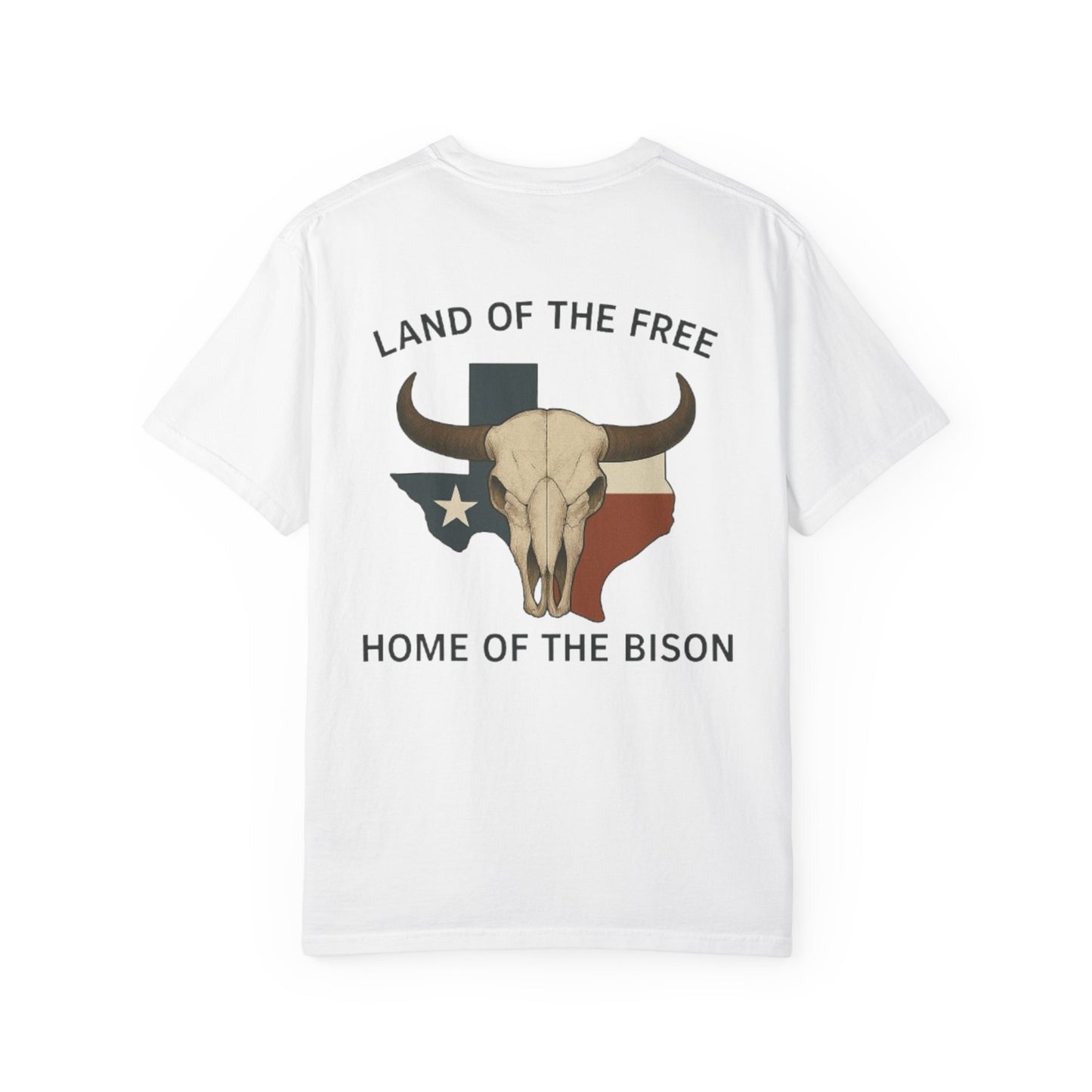 Texan Bison Skull Short Sleeve Tee