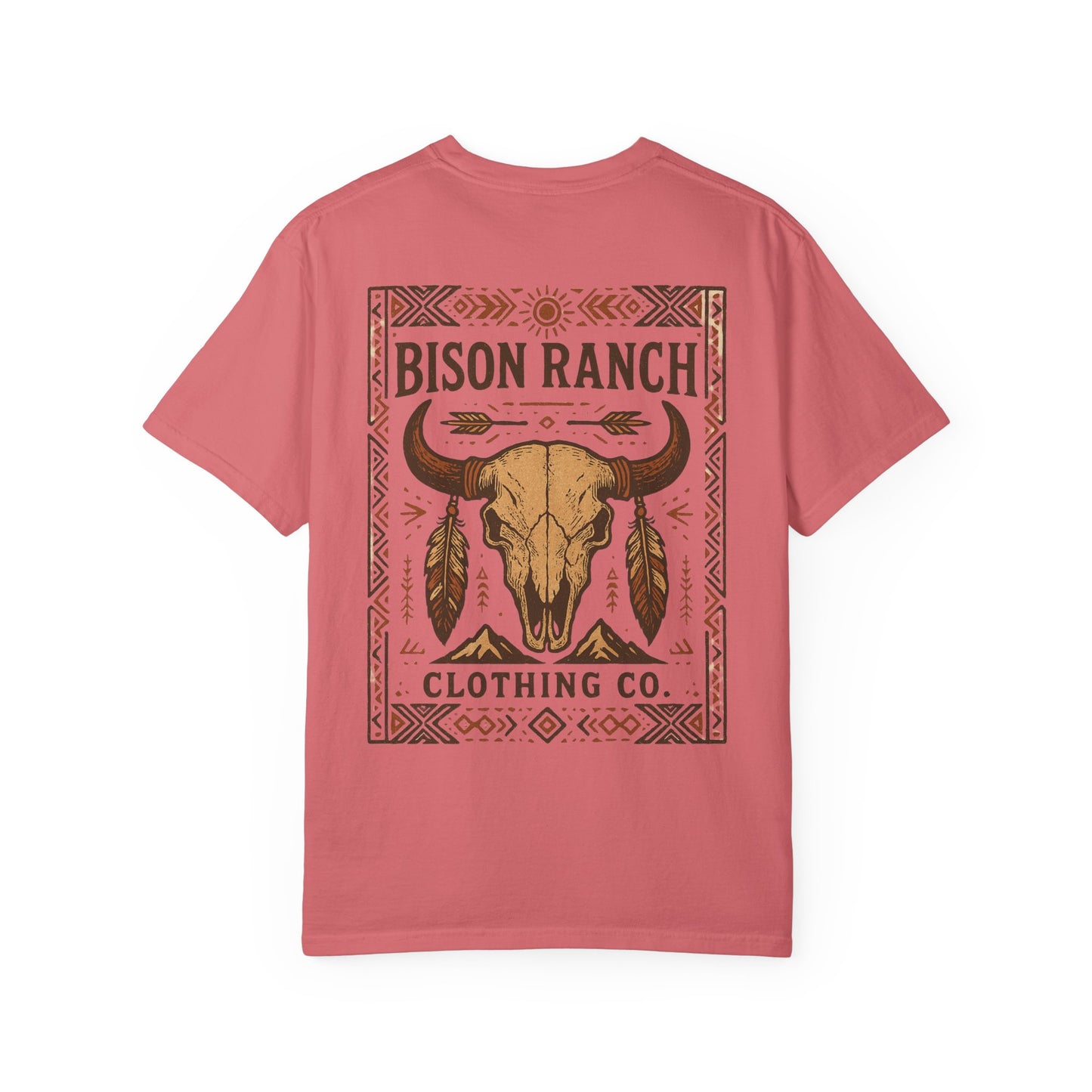 Native Bison Skull Short Sleeve Tee