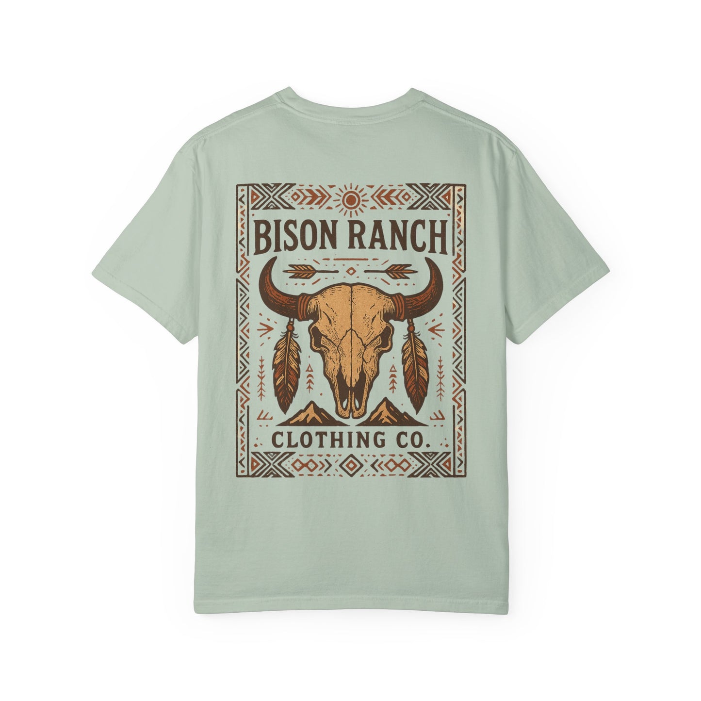 Native Bison Skull Short Sleeve Tee