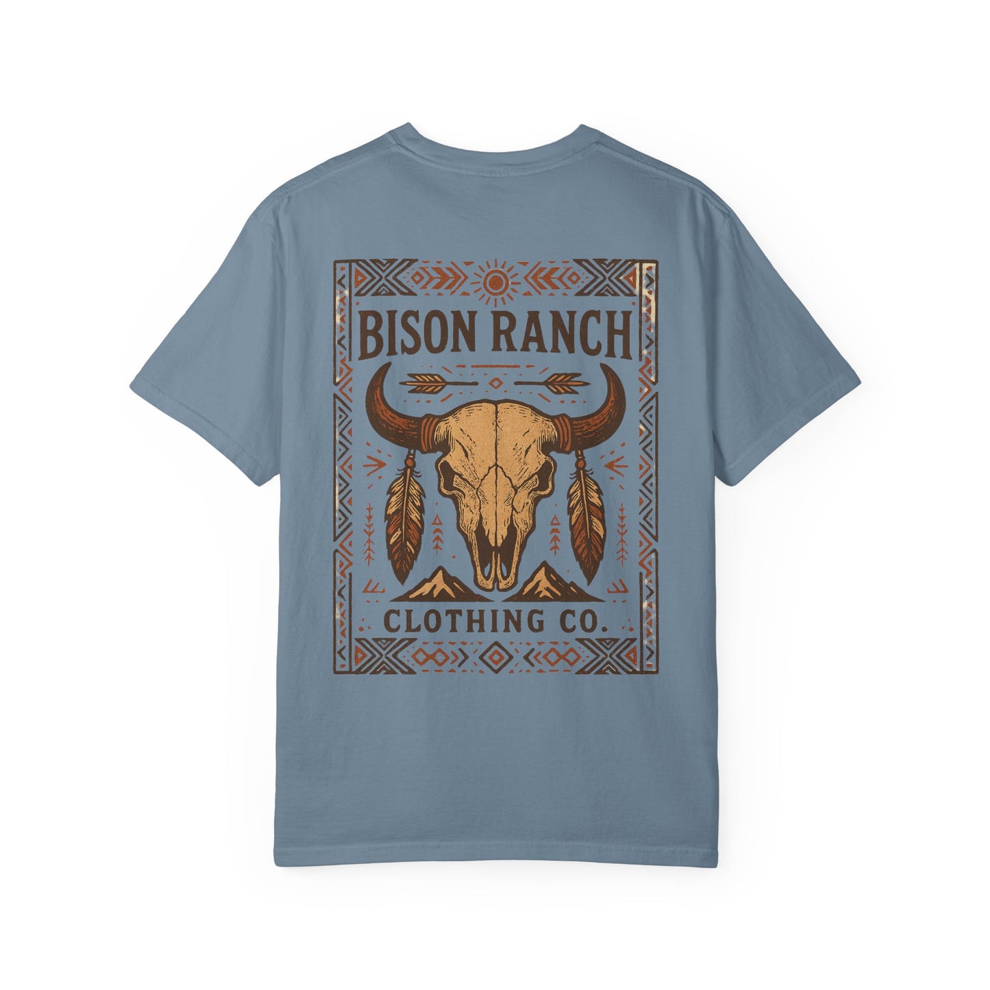 Native Bison Skull Short Sleeve Tee