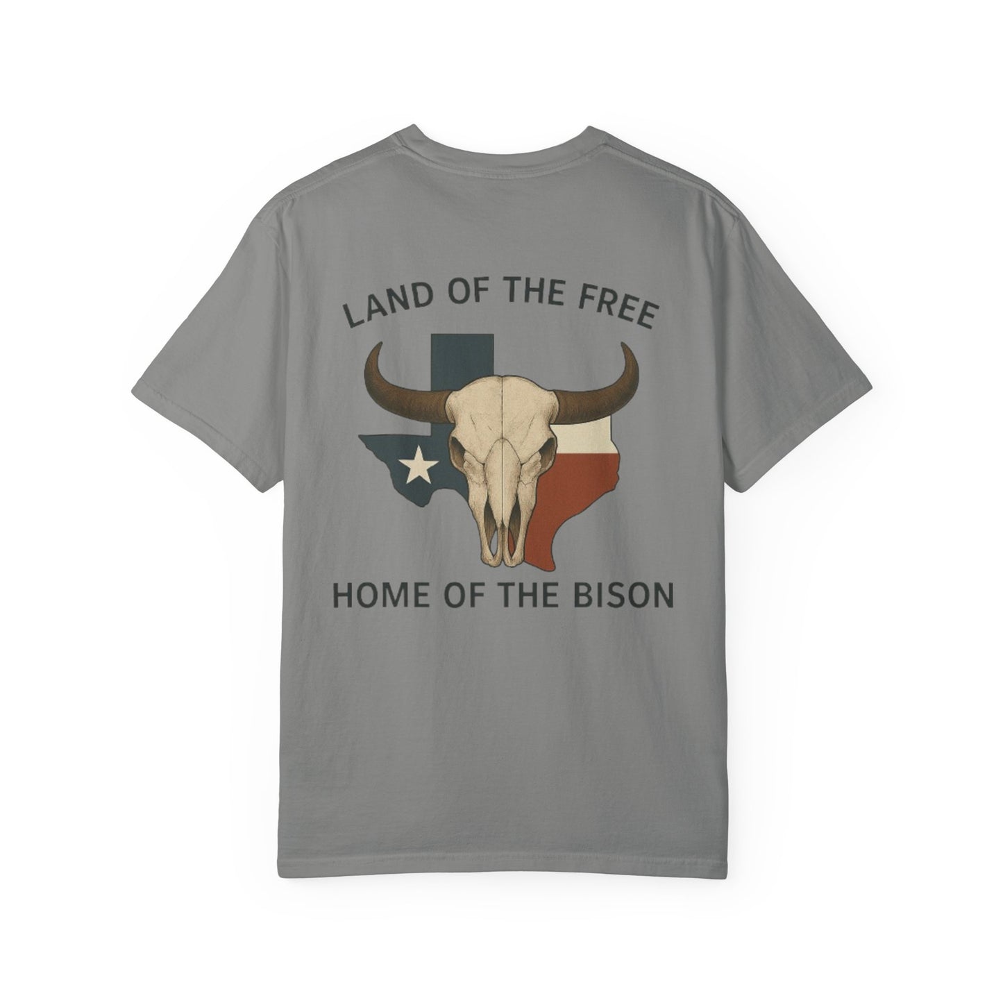 Texan Bison Skull Short Sleeve Tee