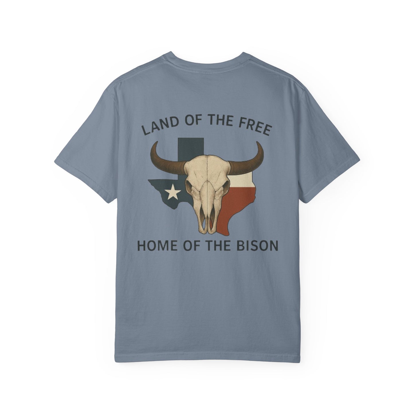 Texan Bison Skull Short Sleeve Tee