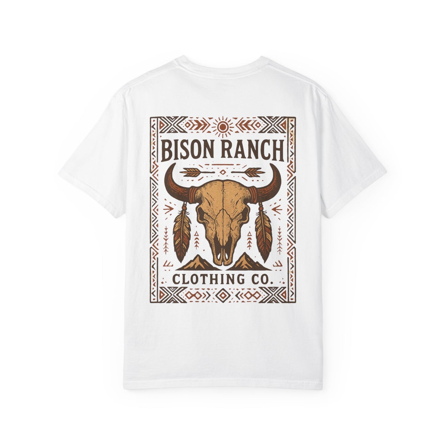 Native Bison Skull Short Sleeve Tee