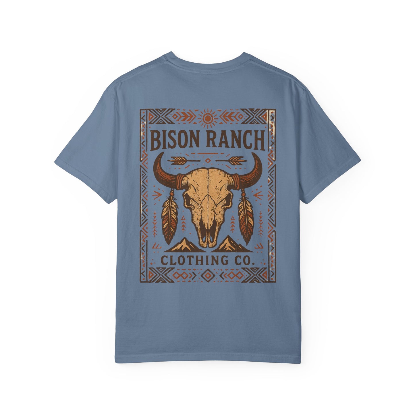 Native Bison Skull Short Sleeve Tee